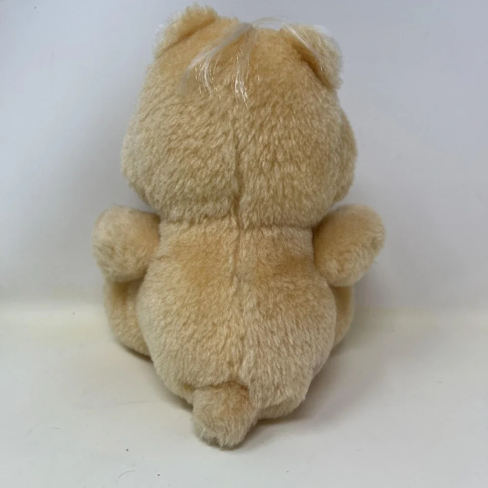 Vintage 1980s Care Bears Champ Bear‎ Mini Plush Tan Trophy Belly 6